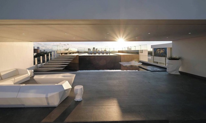 Santa Cruz Cabina | Loft sobrio, rooftop panorámico y piscina infinita