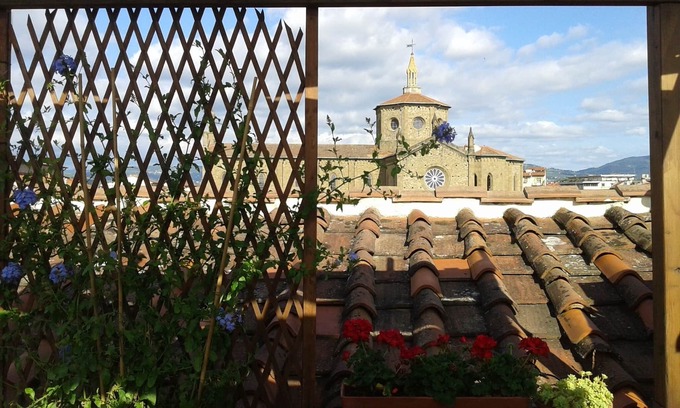 Campo di Marte Casa | Loft con una terraza panorámica con vistas a los tejados de Florencia