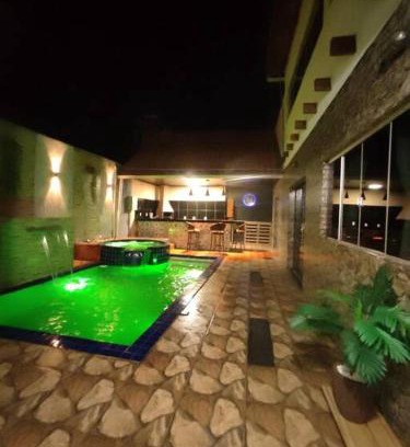 Alto Paraiso de Goias Casa | Lofts Toca das Corujas - Piscina e jacuzzi com aquecimento solar