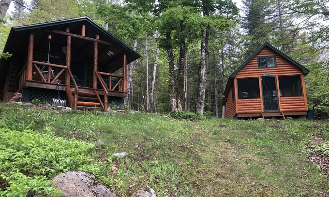 Masardis Cabina | Log cabin located on the Aroostook river