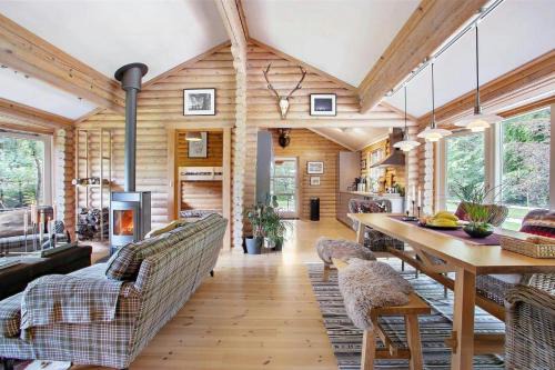 Helberskov Strand Casa | Log Cabin Near Mariager Fjord
