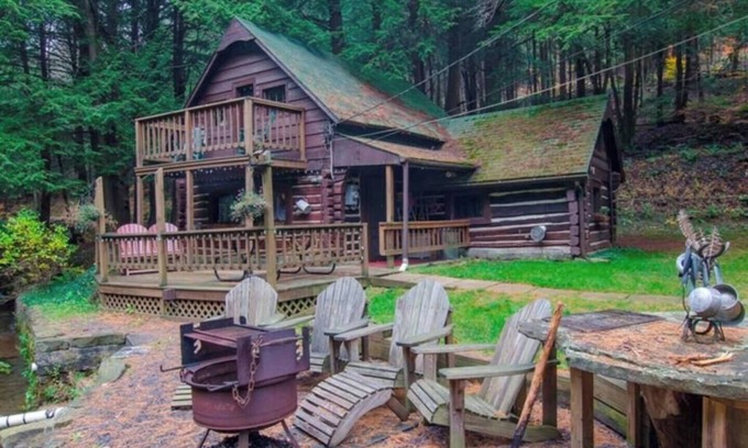 Coudersport Cabina | A Cabin By The Stream - Astro Cabin para Cherry Springs State Park Firepit