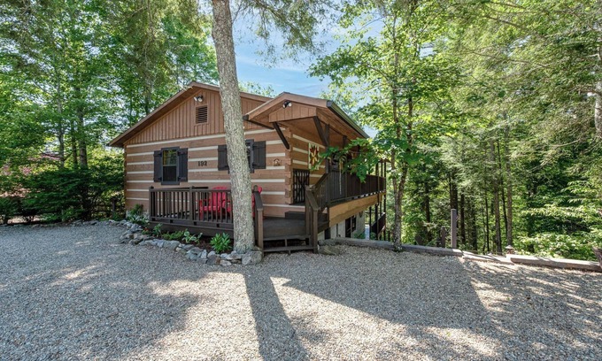 Townsend Cabina | Log Cabin with 3BR, Hot Tub, Fire Ring, Game Room, Mtn Views, Wifi & Pool Access