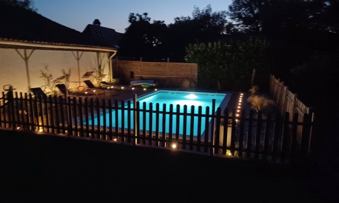 Lamonzie-Saint-Martin Casa | Longère du 18ème aux Portes de Bergerac, Entièrement Rénovée Avec Piscine Privée