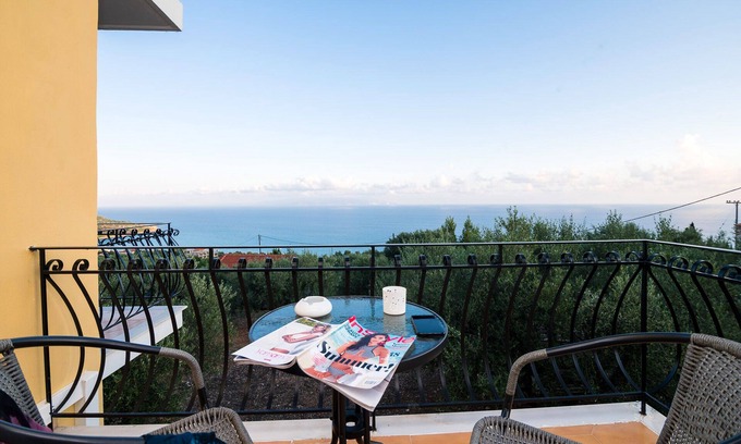 Mousata Apartamento | Gran vista de la bahía de Lourdas - Studio Maria