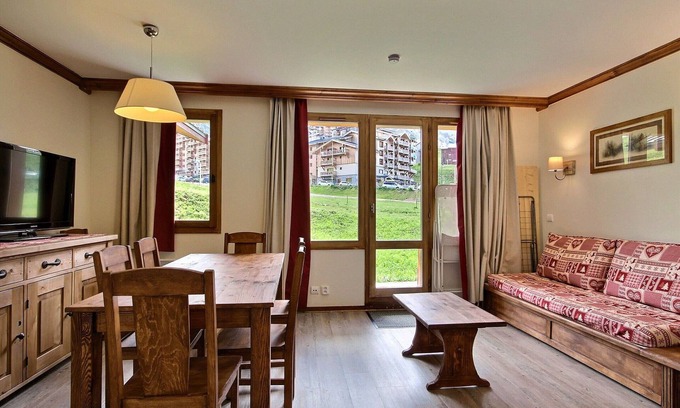 Plagne Soleil Apartamento | Hermoso Apartamento de 3 Piezas con Acceso Directo a Pistas en Plagne Soleil