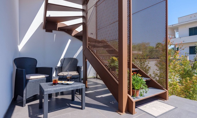 San Donato di Lecce Apartamento | "Precioso apartamento Calù 2" con balcones y Wi-Fi
