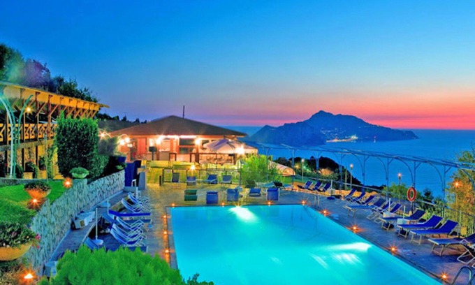 Termini Apartamento | Apartamento con piscina, A/C, WIFI, TV, terraza, vista panorámica, aparcamiento, cerca de Sorrento