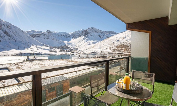 Tignes Apartamento | Hermoso apartamento para 5 personas con WIFI, TV y terraza