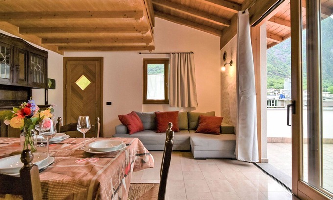 Prata Camportaccio Apartamento | Bonito apartamento para 5 personas con WIFI, TV, terraza y mascotas permitida