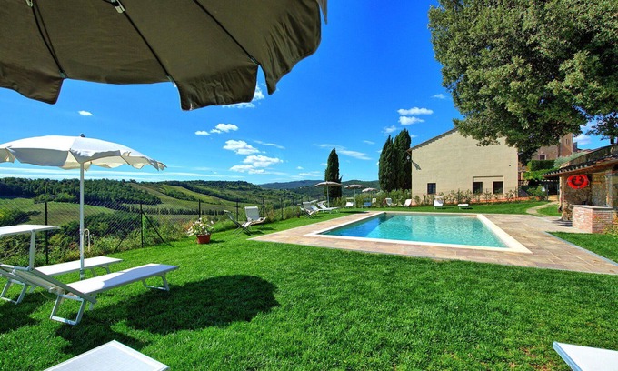 San Gimignano Apartamento | Hermoso apartamento con WIFI, A/C, piscina y vista panorámica, cerca de San Gimignano