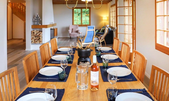 Chesieres Casa | Bonito apartamento en villa para 12 personas con WIFI, TV, terraza y aparcamiento