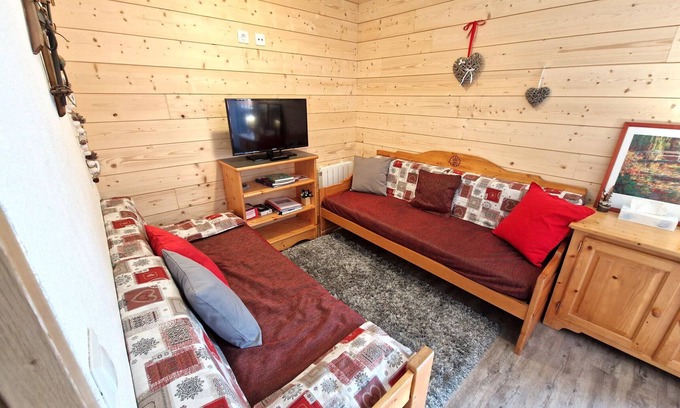 Valfrejus Apartamento | Apartamento Valfréjus, 3 dormitorios, 8 personas