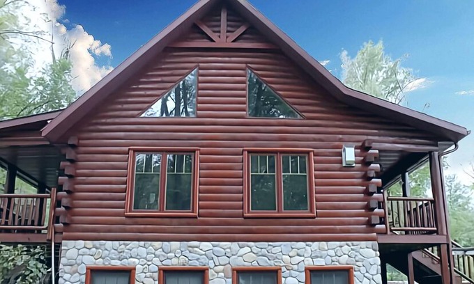 Baraboo Cabina | Devils Lake Baraboo Grand Cabin Sleeps 12 tiene WiFi