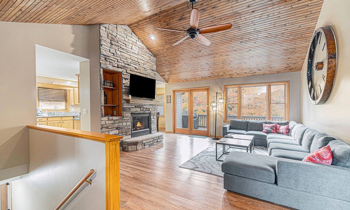 Thompsonville Casa | Lovely home near Crystal Mountain Resort with game room, private hot tub, sauna