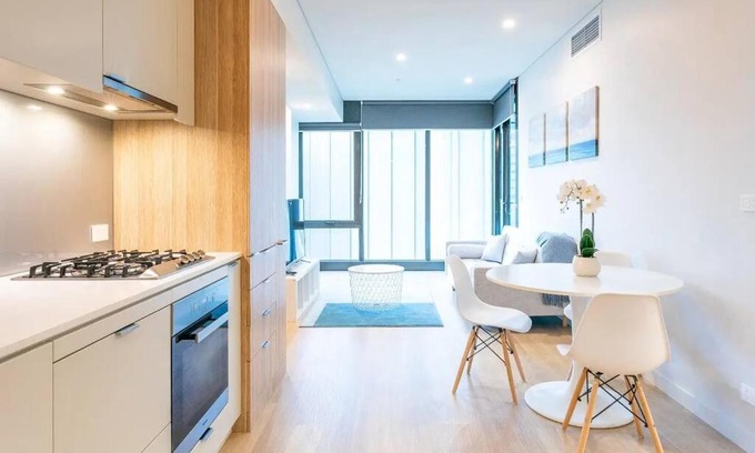Sydney Central Business District Apartamento | Lovely One Bedroom + Study with Infinity Pool