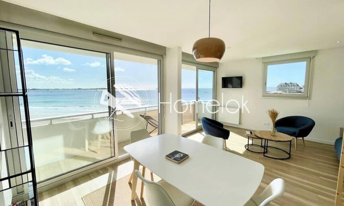 Larmor-Plage Apartamento | Lovely T1 d architecte de standing Vue mer 360