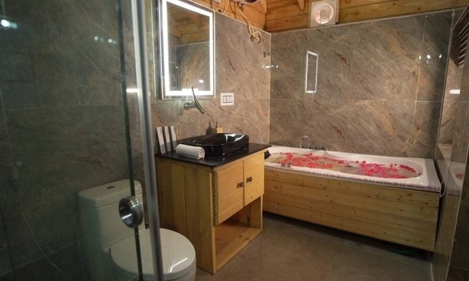 Kukatpalli Cabaña | Lovely Wooden Cottage KPHB - A Dreamy Getaway with Nature, Wood, and a Jacuzzi.