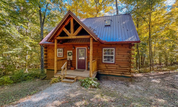 Laurelville Cabina | Lovers Loft Cabin-Cabaña-Baño Privado-Estándar