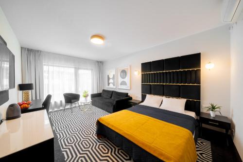 Dzielnica Uzdrowiskowa Apartamento | Lulu Apartments - ROSA - studio hotelowe z klimatyzacją i konsolą PS4 - Solny Resort