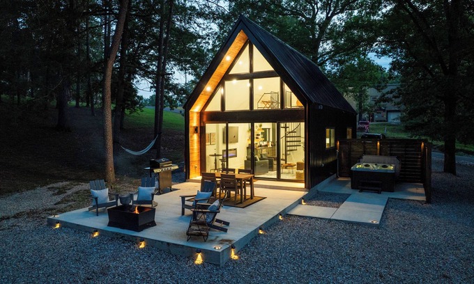 Rockwell Cabina | Lux A-Frame w/ Hot Tub, Fire Pit, Kayaks & Views