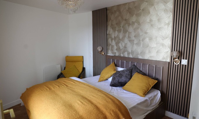 Le Bourget Apartamento | Lux Gold White - 15 Min To Paris & CDG