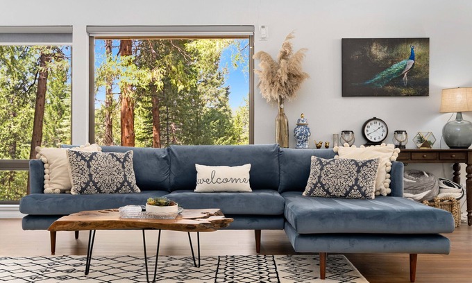 Nevada City Cabina | Lux Retreat with Sauna, Game Rm, BBQ Grill, Deck Dining, Fire pit, Close to Lake