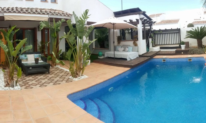Caserio Los Tarquinos Villa | Lux Villa LONG-TERM RENT for 7 ppl, Private pool, Sauna, Tennis, Gym, Golf, swim