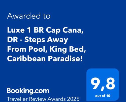 Cap Cana Marina Apartamento | Luxe 1 BR Cap Cana, DR - Steps Away From Pool, King Bed, Caribbean Paradise!