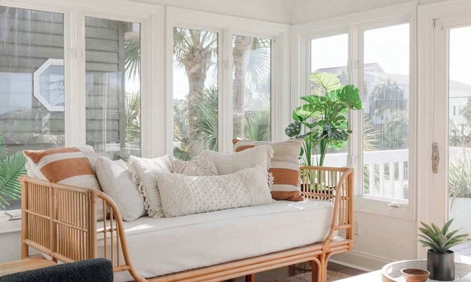 Folly Beach Casa | 🏝️Luxe 5BD w/ Pool, Marsh Views & Steps to Beach