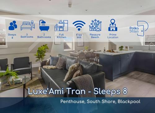 South Shore Apartamento | Luxe Ami Tran Spacious Penthouse by PolkaStays