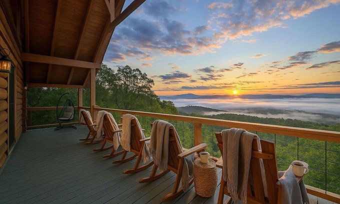 Mineral Bluff Casa | Luxe Cabin | Hot Tub, Deck, Views, Near Blue Ridge