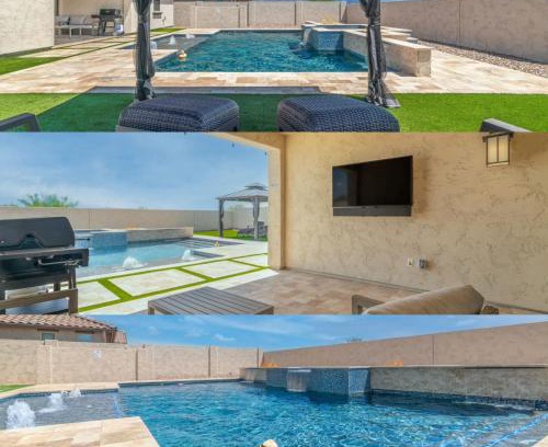 Montecito in Estrella Casa | Luxe Goodyear Oasis Pool King Suite Grill