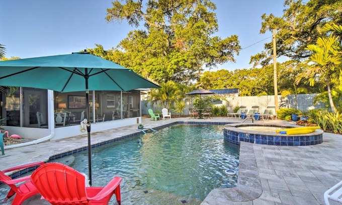 United Central Casa | Luxe Home with Pool and Hot Tub, Mins to St Pete Beach