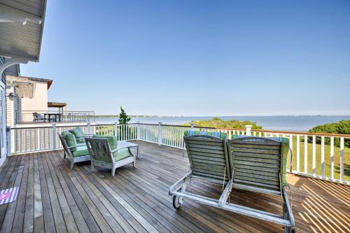 East Quogue Casa | Luxe Waterfront East Quogue Home with Beach On-Site!