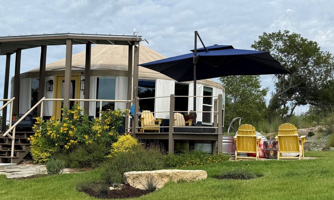 Dripping Springs Cabaña | Luxe Yurt Experience Pet Friendly Dripping Springs