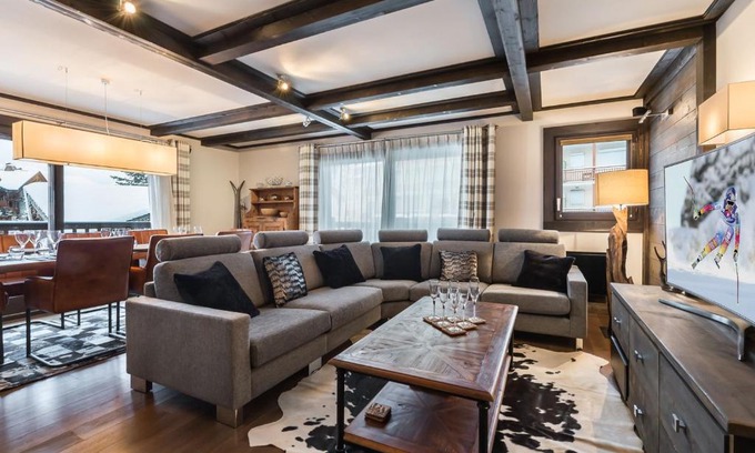 Courchevel Apartamento | Luxueux appartement 4 chambres avec parking au centre de Courchevel 1650 - FR-1-563-64