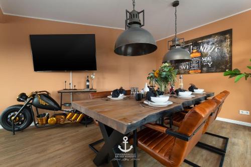 Osterhever Casa | Luxuriöses Ferienhaus Route 66 mit Sauna und Whirlwanne