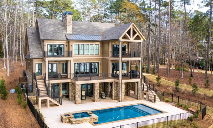 Lake Oconee Casa | Paquete MASTERS y FINAL FOUR Dream: lujosa casa de 5 dormitorios frente al lago 2019