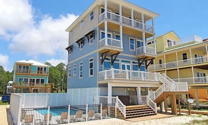 Port St. Joe Casa | Luxurious 6-Bedroom Oceanfront Home with Private Pool in Gulf County.