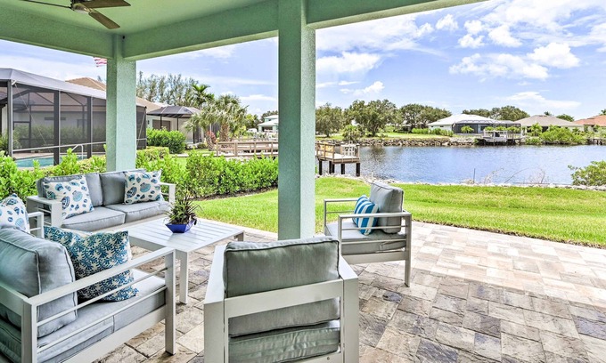Naples Casa | Luxurious Canal-Front Retreat w/ Game Room!