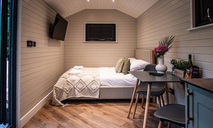 Llangollen Apartamento | Lodge-Baño con ducha-De Lujo