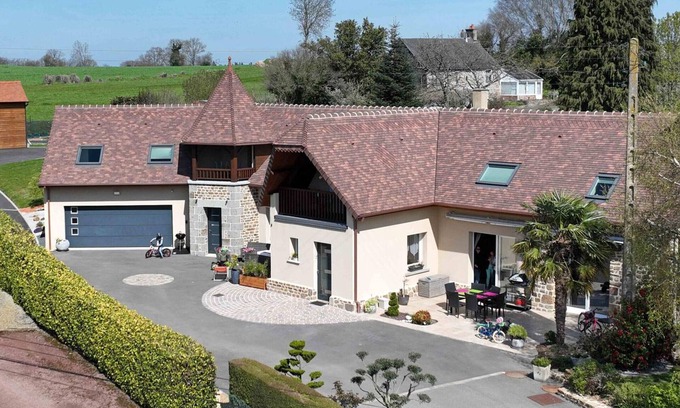Athis-Val de Rouvre Cabaña | Casa moderna con jardín, SPA privado y juegos para niños, cerca del Étang de la Queue d'Aronde
