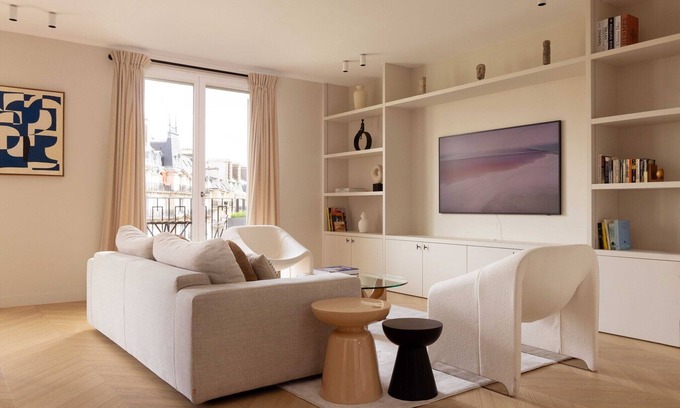 Chaillot Apartamento | Lujosa casa en Triangle d'Or con vistas a la Torre Eiffel