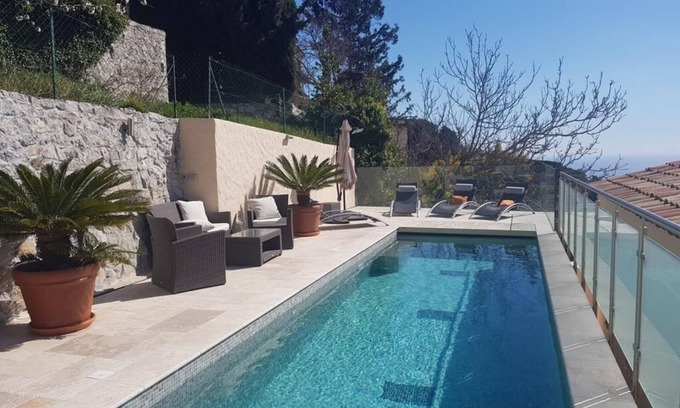 La Turbie Villa | Luxurious Villa w/heated pool and garden. 5km from Monaco.