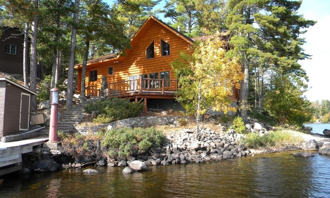 Crane Lake Cabina | Lujoso desierto Nueva Log Home Fronteras Bwca, Parque Nacional
