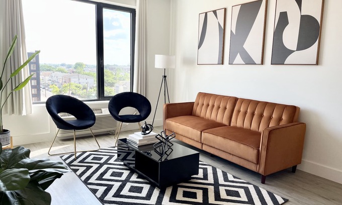 Elizabeth Apartamento | Luxury 1 Bdrm King-mins to NYC,EWR, PRU,NJPAC,Dwntwn Newark, MetLife