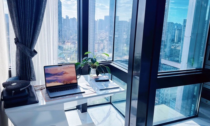 Pudong Condominio | Luxury 1-bedroom condo in riverside heart downtown East Bund Pudong Shanghai