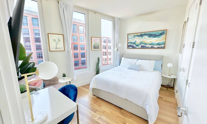 Greenpoint Apartamento | Luxury 1BR-1BA - Private Terrace - Gym - Lounge - Rooftop - Laundry