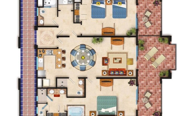Flamingos Complejo | Luxury 2 bedroom suite at Villa del Palmar Flamingos Resort NuevoVallarta Mexico